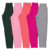 Kit 5 Calça Legging Infantil Juvenil Menina Lisas Sortidas Meia Estação Escolar