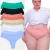 🛍 Kit 5 Calcinha Plus Size Cintura Alta Fio Dental Cós Duplo