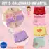 Kit 5 Calcinhas Importada box Shortinho Infantil menina Estampada ou Kit 3 Calcinhas
