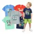 Kit 5 Camisetas Manga Curta Menino Infantil Algodão