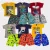 Kit 5 Conjuntos Infantil Shorts Moletom (1 ao 8)