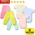 Kit 6 Peças Mijão E Body Manga Curta Liso Infantil Bebê
