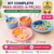 Kit Alimentação Bebê Introdução Alimentar 6 Peças Pratinho Potinhos Talheres Kit Refeição Sem BPA
