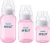 Kit Avent Classic+ 3 Mamadeiras Rosa 125, 260, 330ml Philips Avent