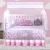 Kit Berço Nuvem 12 Peças 100% Algodão cores:Rosa;Tema:Nuvem