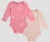 Kit body bebê 2 peças manga longa maças rosa | Baby Way