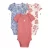 Kit body bebê 3 peças manga curta pássaro e floral multicor | Carter’s