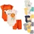 Kit body Bebê 3 peças Roupas de Bebe Conjunto Bebê Verão Calor