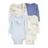 Kit body bebê 3 peças manga curta pássaro e floral multicor | Carter’s