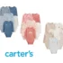 Kit body bebê 4 peças manga longa com listras multicor | Carter’s (RN a 18 meses)