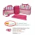 Kit Bolsa de Maternidade Menina 4 Peças Material Térmico Impermeável