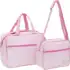 Kit Bolsa Saída Maternidade Mochila Safári Bordado 4 Pçs Zoo (BRANCA)
