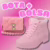 🛍️ Kit Bolsinha e Bota Infantil Feminina PROMOÇÃO Outono Inverno PINK PRETO E ROSA BB ENVIO IMEDIATO