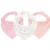 Kit C/3 Babador Bandana de Bebê 100% Algodão 23cm x 18cm Batistela Baby – Sortidas