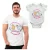Kit Camiseta Papai E Body Menina Meu Primeiro Dia Dos Pais