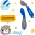 Kit Colher Silicone Termosensivel Colors Azul, Clingo