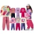 KIT com 3 conjuntos de moletom infantil Feminino ( 6 peças : 1 C/Capuz e 2 S/Capuz + 3 calças )