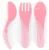 Kit com 3 – Talher de Aprendizagem, Rosa (Pink), TwistShake – 6+ Meses
