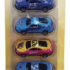 Kit Com 5 Mini Carrinhos Pull Back Stitch