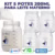Kit com 5 Potes de Vidro para Armazenar Leite Materno 200ml Com Graduação