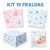 Kit com 5,10 ou 15 Unidades Fralda de Pano Bebê 60cm x 60cm 100% algodão Minasrey Pacote