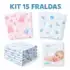 Body bebê mêsversário – Fantasia Infantil – Body com touca P ao G