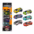 Kit com 6 Mini Carrinhos Sport Pull Back Metal 7,5cm DM Collection