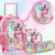Kit com Mochila, Estojo e Lancheira Infantil Escolar com Rodinha (Vários personagens disponíveis)