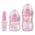 Kit de Mamadeira Primeiros Passos 50/150/240ml Rosa – Lillo