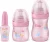 Kit de Mamadeira Primeiros Passos 50/150/240ml Rosa – Lillo