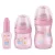 Kit de Mamadeira Primeiros Passos 50/150/240ml Rosa – Lillo