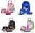 Kit De Mochila Escolar Magic Kids Mochila De Rodinhas Com Estojo E Lancheira Espaço Com Design