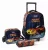 *Kit De Mochila Escolar Magic Kids Mochila De Rodinhas Com Estojo E Lancheira Fast Cars*
