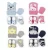 Kit Enxoval 4 peças  (Touca/Luva/Meia/Pantufa) – Fofurinha