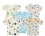 Kit Enxoval Roupa de Bebê 5 Peças Body Manga Curta Estampado