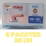 Kit Fralda Turma da Mônica Baby RN – 6 Pacotes com 36 Unidades Cada