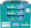 Kit Lenço Umedecido para Limpeza Pampers – Cuidado do Bebê – 12 Pacotes
