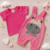 Kit Macacão Curto + Camiseta para Bebê