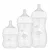 Kit Mamadeiras Anticólica Easy Flow Buba Récem Nascido 120/270/330mL Nuvem Bico Confortável