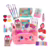 Kit Maquiagem Infantil Maleta Com Batom, Sombra E Gloss