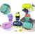 🛍️Kit Marmita Lancheira e Garrafa com Bico Duplo quandrado redondo com  Estampas Divertidas Infantil