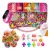 🛍️Kit Miçangas Infantil 3500 Pçs Para Montar Pulseiras Bolinhas Maleta 19×13 Cm 1 Relógio Digital Anita Bijuterias