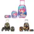Kit Mochila de Rodinhas Estojo Lancheira Escolar