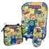 Mochila Escolar Infantil Carrinho Kit Grande Com Lancheira E Estojo Menino e Menina Impermeável