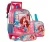 Kit Mochila Rodinha Estojo Lancheira Princesas Mágicas
