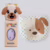 Kit Naninha e Travesseiro Anatômico, Safari Animais 28x28cm, Travesseiro 25x22cm (CACHORRO)