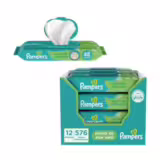 Kit Pampers Lenços Umedecidos Cuidado de Bebê 576 Unidades (12 pacotes com 48 un cada)