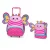 Kit Pré Escola Mochila Spector Carrinho + Lancheira Moda Menina