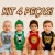 🛍️Kit Roupa De Bebe 4 Peças Safari Enxoval Presente Unissex Menino E Menina Roupas de Bebê Conjunto Bebê Para Escola BebÊ