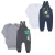 🛍️Kit Roupa De Bebe Conjunto 4 Peças Jardineira E Body Longo Menino E Menina Roupas de Bebê